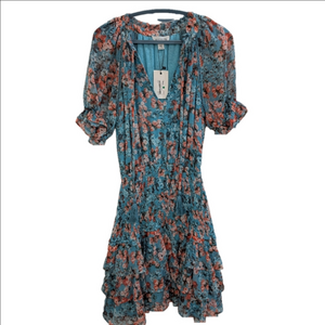 NWT Allison New York Floral Frill Dress